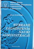 Wybrane zagadnienia nauki administracji