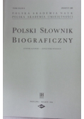 Polski Słownik Biograficzny zeszyt 180