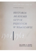 Historia akademii sztuk pięknych w Warszawie