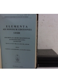 Elementa Ad Fontium editiones  zestaw 4 książek
