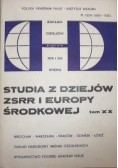 Studia z dziejów ZSRR i Europy Środkowej, tom XX