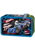 Piórnik podwójny z wyposażeniem Hot Wheels