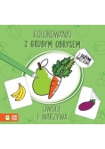 Kolorowanki z grubym obrysem Owoce i warzywa