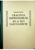 Cracovia impressorum XV et XVI saeculorum reprint z 1922 r.