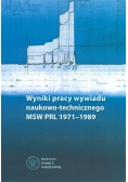 Wyniki pracy wywiadu naukowo echnicznego MSW PRL 1971 do 1989