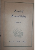 Zapiski Koszalińskie. Zeszyt 1