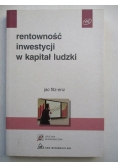 Rentowność inwestycji w kapitał ludzki