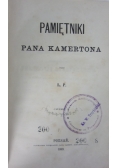 Pamiętniki Pana Kamertona. Część I-III, 1869 r.