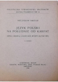 Język polski na południe od Karpat, 1938 r.
