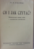 Co i jak czytać?, 1926 r.
