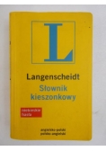 Słownik kieszonkowy polsko-angielski, angielsko-polski, Langenscheidt