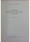 Historia Literatury włoskiej w zarysie
