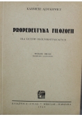 Propedeutyka filozofii 1948 r.