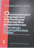 Oszczędności i rozpiętości dochodowe a dynamika gospodarcza