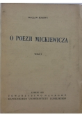 O poezji Mickiewicza tom I