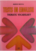 Tests in English Thematic Vocabulary