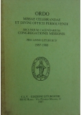 Ordo missae celebrandae et divini officii persolvendi
