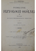 Podręcznik Fizyologii ogólnej 1903 r