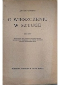 O wieszczeniu w sztuce, 1920 r.