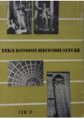 Teka Komisji Historii Sztuki ,Tom III
