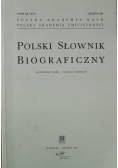 Polski Słownik Biograficzny Zeszyt 194