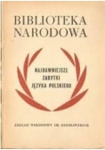 Najdawniejsze zabytki języka polskiego