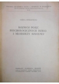 Rozwój pojęć psychologicznych dzieci i młodzieży szkolnej
