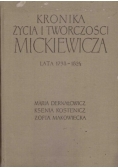 Kronika życia i twórczości Mickiewicza
