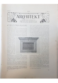 Architekt, miesięcznik poświęcony architekturze, 1904 r.
