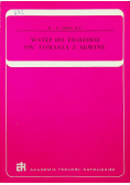 Wstęp do filozofii św Tomasza z Akwinu