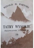 Tatry Wysokie przewodnik Taternicki