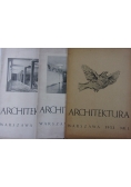 Architektura 1953 r., zestaw 3 miesięczników