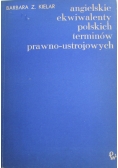 Angielskie ekwiwalenty polskich terminów prawno-ustrojowych