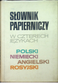 Słownik papierniczy w czterech językach