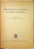 Bibliografia tworów Joachima Lelewela