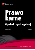 Prawo karne Wykład części ogólnej