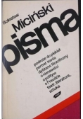 Pisma, eseje, artykuły, listy