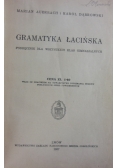 Gramatyka łacińska, 1937 r.