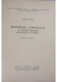 Bohemizmy leksykalne w języku polskim do końca XV wieku