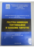 Polityka samorządu terytorialnego w dziedzinie turystyki