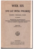 Wiek XIX sto lat myśli polskiej, 1913 r.