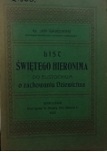 List Świętego Hieronima do Eustochium o zachowaniu Dziewictwa, 1903 r.