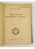 Technika żywego słowa, 1931 r.
