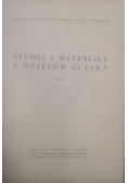 Studia i materiały z dziejów Śląska tom IV