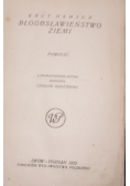 Błogosławieństwo Ziemi,1922r.