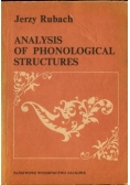 Analysis of phonological structures