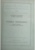 Teoria mnogości wraz ze wstępem do opisowej teorii mnogości tom 27