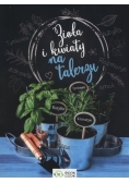 Zioła i kwiaty na talerzu