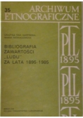 Bibliografia zawartości "Ludu" za lata 1895-1985