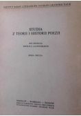 Studia z teorii i historii poezji